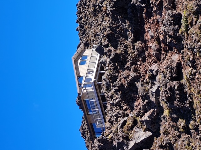 Puketoi Hut after re-cladding