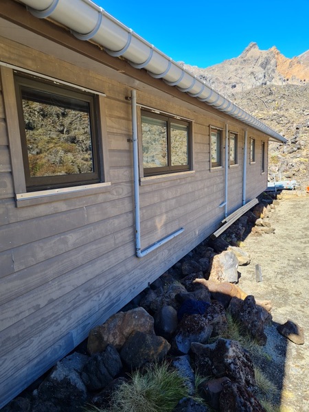 Puketoi Hut after re-cladding